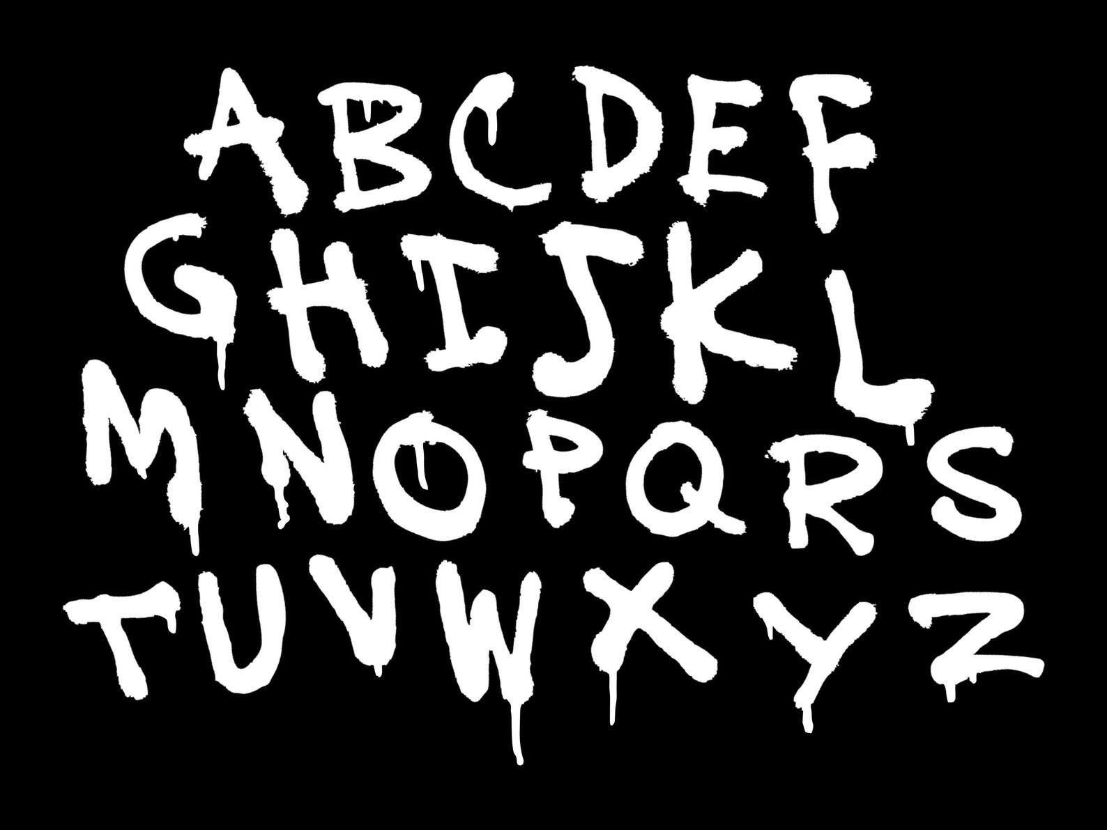 Spray Gun Letters Spray Paint Hand Painted Bold Graffiti Letters - Digital Download PNG ...
