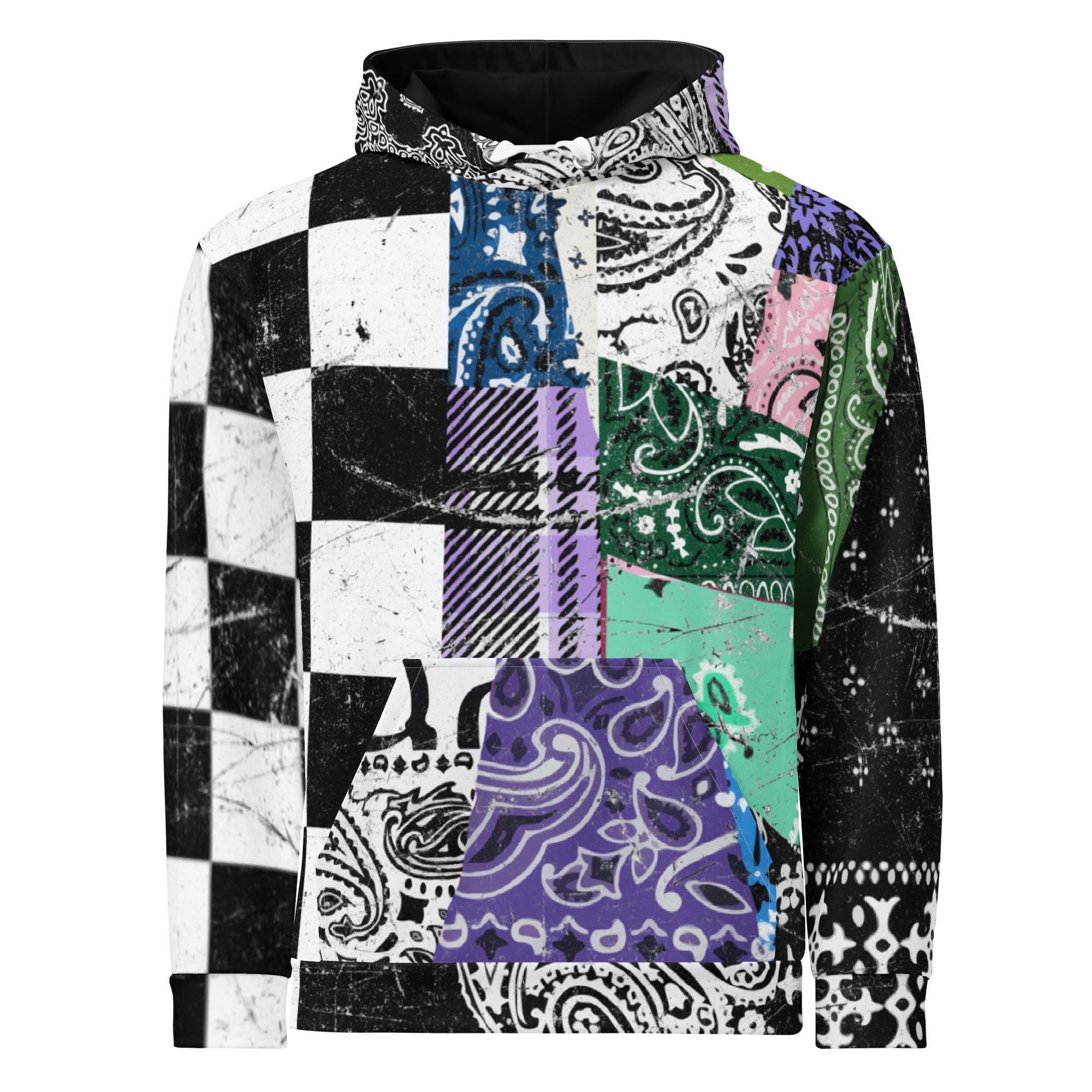 Paisley Patchwork Hoodie - Etsy