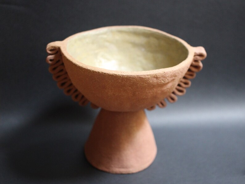 Hand-crafted serrated terracotta ceramic bowl Désirée image 5