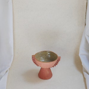 Hand-crafted serrated terracotta ceramic bowl Désirée image 3