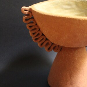 Hand-crafted serrated terracotta ceramic bowl Désirée image 6