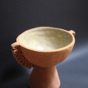 Hand-crafted serrated terracotta ceramic bowl Désirée image 4