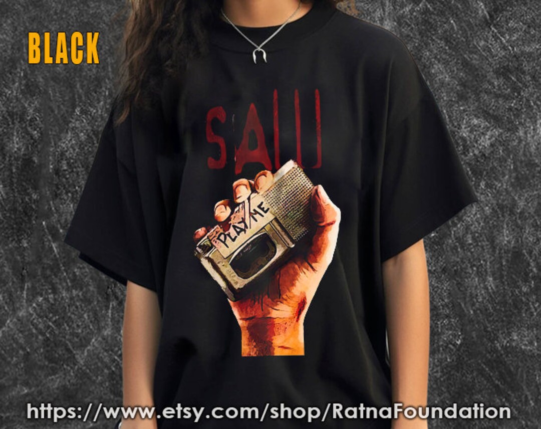 Saw Movie Tshirt Saw Movie Poster T Shirt Gift for Her Etsy