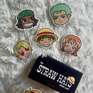 The Straw Hat Sticker Pack |  Live-action Fan Art | Glossy Vinyl Sticker