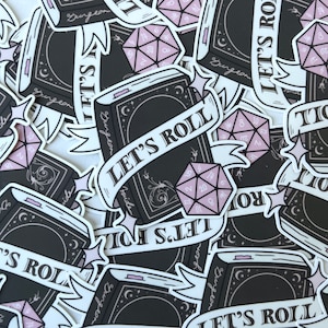 Dungeons & Dragons Sticker|Dungeon Master Sticker | D20 |  Cute Vinyl Stickers