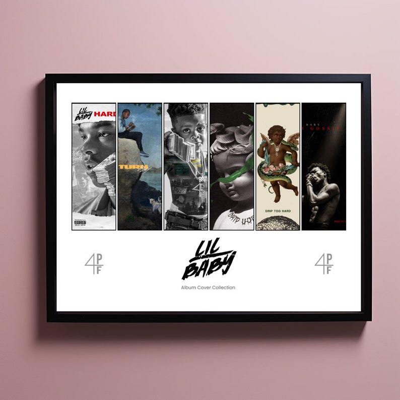 LIL BABY Album Cover Poster Professional Print HD Wall Art Framed / Unframed image 1