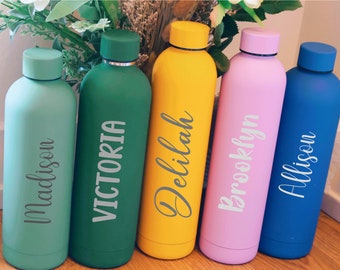 Personalized Water Bottle | 18th Birthday Gift | Insulated Stainless Steel water bottle|  Personalized gifts for her | personalized tumbler|