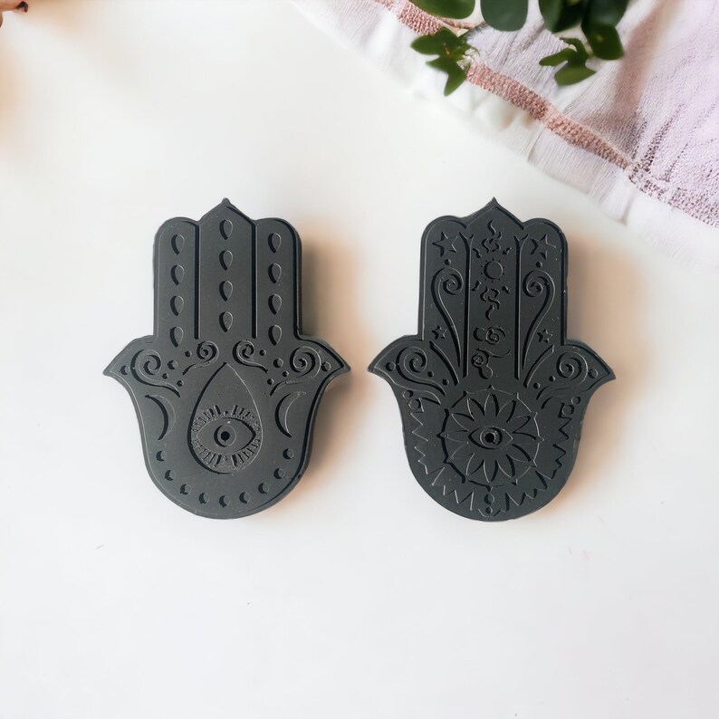 Set of 4 Hamsas Love Hand Incense Stick Burner main image 0