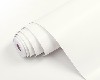 Solid Colored Adhesive Foils MATT WHITE | 67.5 cm x 1 m | Furniture Sticker | Selfadhesive foil