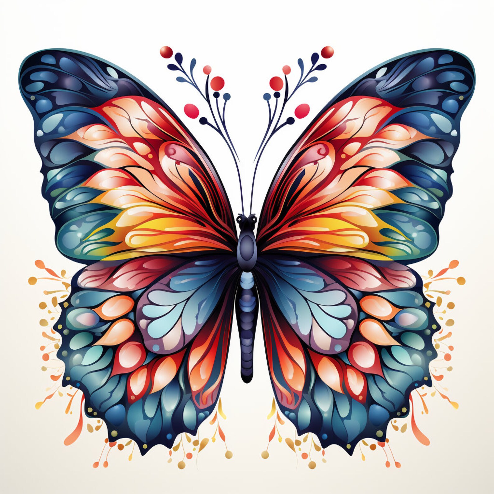 Butterfly Clip Art Bundle 20 High-quality Transparent PNG - Etsy
