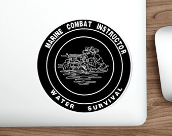 MCIWS Die-Cut Stickers | High quality vinyl | Marine Combat Instructor of Water Survival Indoor outdoor sticker