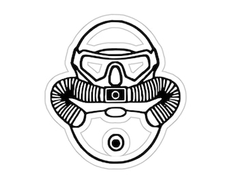 Combatant Diver logo Sticker  |  Marine Combatant Dive Vinyl Sticker  |  High Quality
