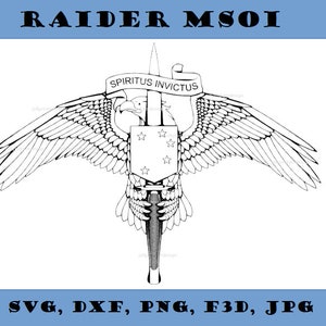 DIGITAAL MARSOC MSOI-bestand | vector svg, dxf, png, jpg, f3d-bestanden | Cricut, silhouet, plasmagesneden bestanden | Marine Special Operations-insignes