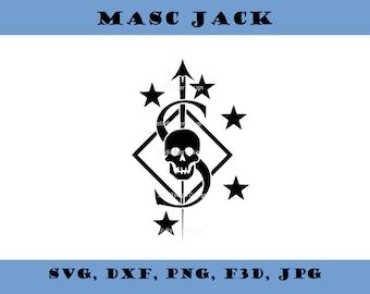 MASC Advanced Sniper Course Logo | Multiple file type | SVG, dxf, png, f3d, jpg | Digital Files Only