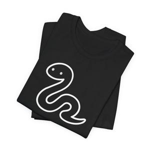 Silly Snake Tee, Funny Snake Shirt, Unisex Jersey Tee, Reptile Lover Gift, Short Sleeve Top