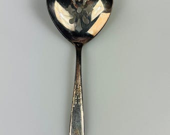 Vintage National Silver Co. KES Silver Plate Bon Bon Spoon With