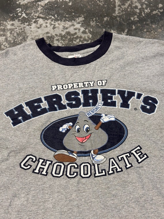Vintage 90s Hershey Chocolate Crewneck Ringer Her… - image 4