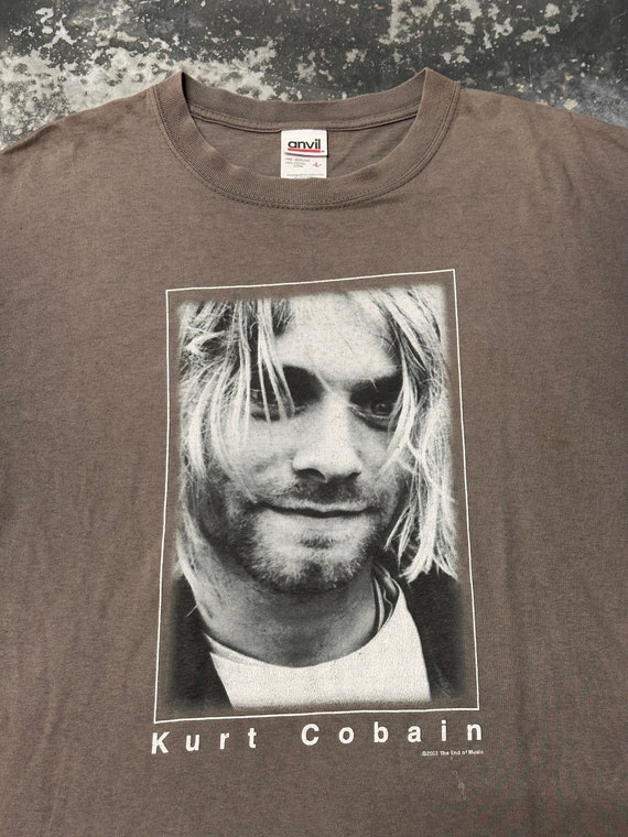 Vintage Kurt Cobain T Shirt Nirvana Band Crewneck… - image 2