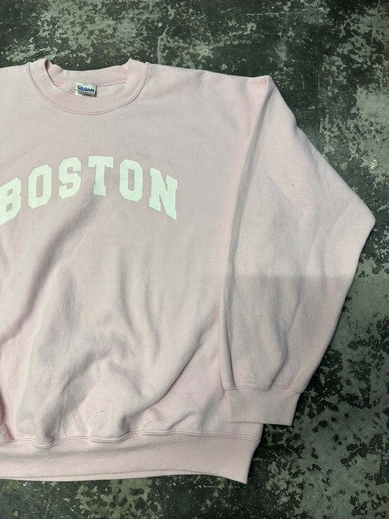 Vintage Boston Sweatshirt Boston Crewneck Boston Massachusetts Sweater ...