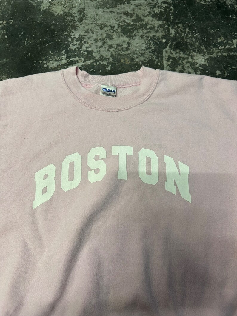 Vintage Boston Sweatshirt Boston Crewneck Boston Massachusetts Sweater ...