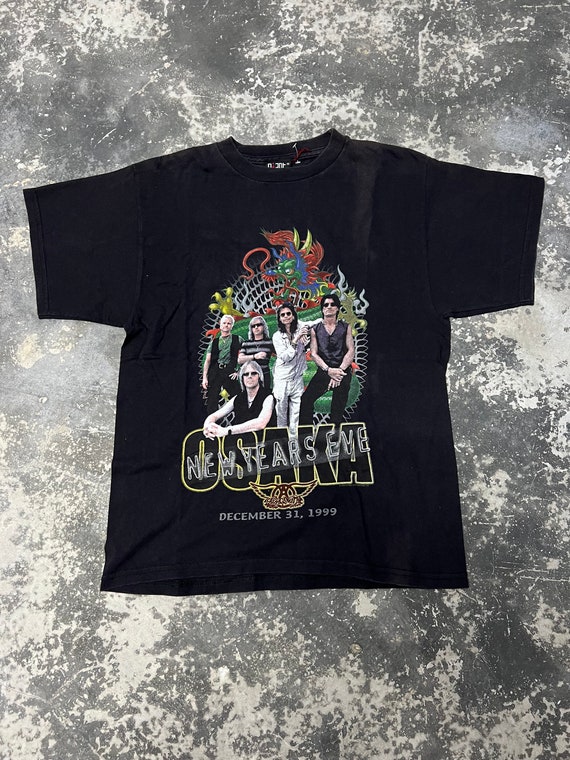 Vintage 90s Aerosmith Osaka New Year Eve With Back Print - Etsy 