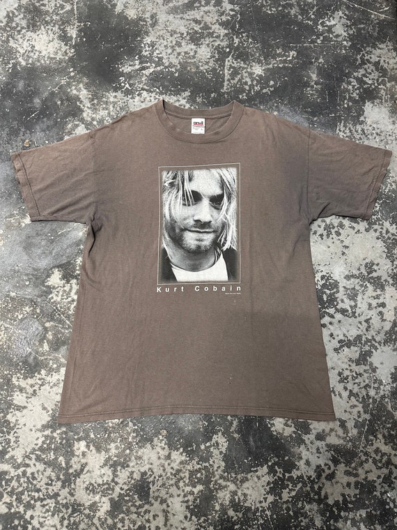 Vintage Kurt Cobain T Shirt Nirvana Band Crewneck… - image 1