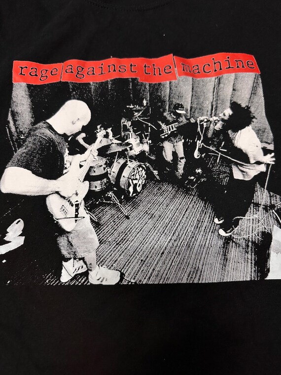 Vintage Rage Against the Machine Live Shirt With Side Print Vintage Rage Against the Machine Live Shirt With Side Print