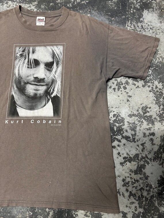 Vintage Kurt Cobain T Shirt Nirvana Band Crewneck… - image 4