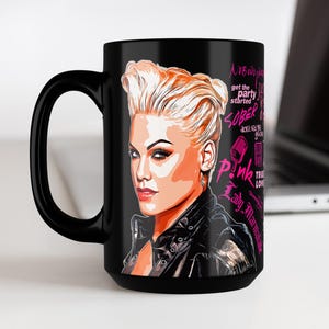 15oz Edgy Lyrics Mug, Perfect for Music Lovers, Gift for Friends, Coffee Enthusiasts, Birthday Gifts, Rock & Roll Decor
