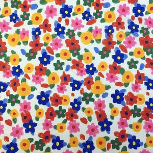 Beautiful Flower Fabric Floral Fabric Flowers Fabric Daisy fabrics By Half Yard 100% Cotton Fabric
