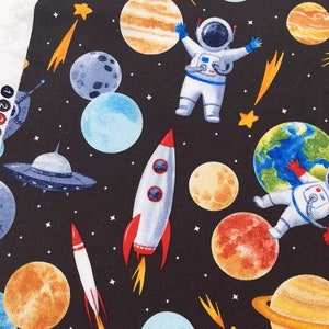 Space Fabric Star Fabric Sky Fabric Cotton Fabric By Half Yard