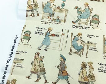 Cartoon Cute Fabric Cotton Fabric Girl Fabric By Half Yard 100% Cotton Fabric