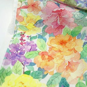 Beautiful Flower Fabric Floral Fabric Flowers Fabric Daisy fabrics By Half Yard 100% Cotton Fabric