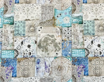 Beautiful Fabric Vintage Map Fabric Retro Fabric Cotton Fabric By Half Yard