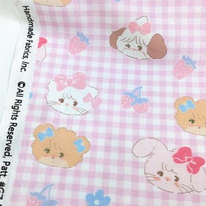 Cute Cat Fabric Cartoon Fabric Animal fabric By Half Yard 100% Cotton Fabric