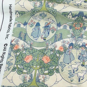 Cartoon Cute Fabric 100% Cotton Fabric Girl Fabric Floral Fabric By Half Yard