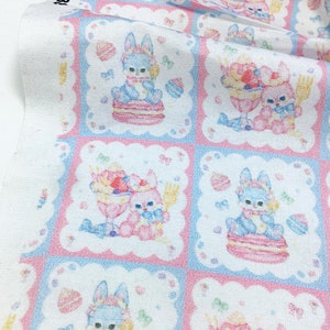 Vintage Retro Cute Fabric Cotton Fabric Animal Toy fabric By Half Yard