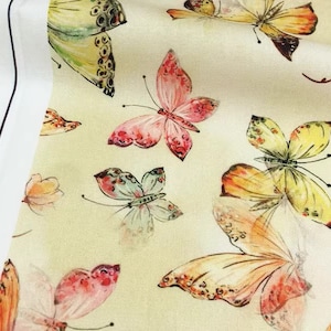 Vintage Retro Beautiful Butterfly Fabric Cotton Fabric Insect fabric By Half Yard