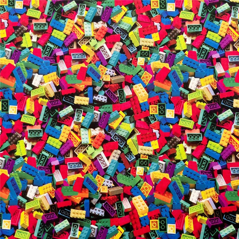 Beautiful Fabric building block Fabric toy bricks Fabric Cotton Fabric By Half Yard image 1