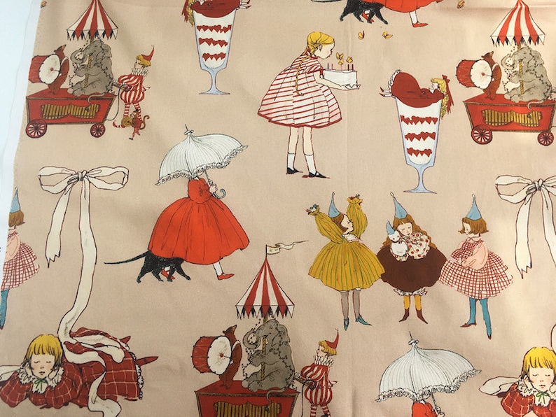 Cartoon Cute Fabric Cotton Fabric Girl Fabric By Half Yard image 6
