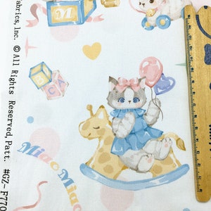 Cute Cat Fabric Cartoon Fabric Animal fabric By Half Yard 100% Cotton Fabric