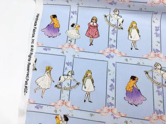 Cartoon Cute Fabric Cotton Fabric Girl Fabric By Half Yard