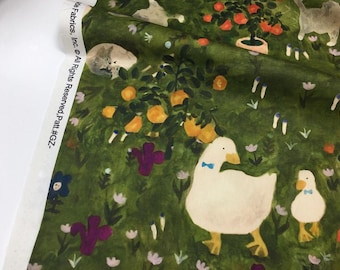 Cartoon Cute Duck Fabric Cotton Fabric Animal fabric By Half Yard