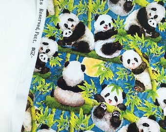 Beautiful  Fabric Panda Fabric Animal Cotton Fabric fabrics By Half