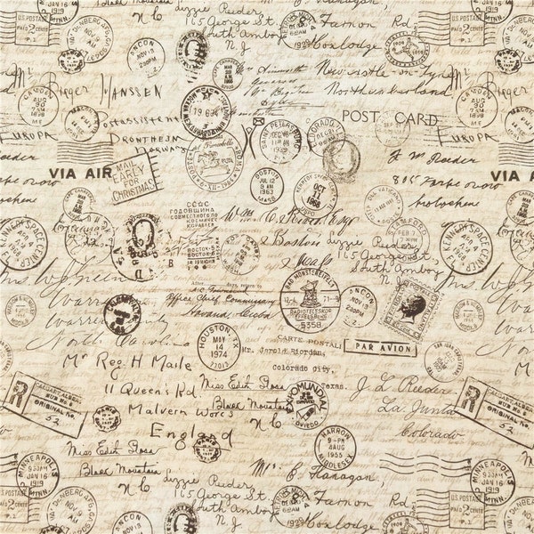 Beautiful Fabric Vintage Newspaper Fabric letter Fabric Cotton Fabric By Half Yard