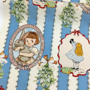 Cartoon Cute Fabric Cotton Fabric Girl Fabric Floral Fabric By Half Yard