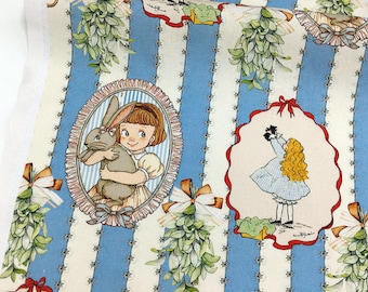 Cartoon Cute Fabric Cotton Fabric Girl Fabric Floral Fabric By Half Yard