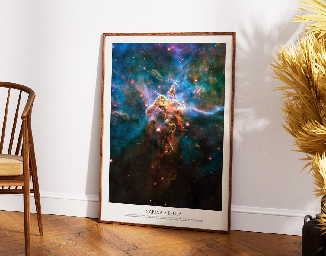 NASA Carina Nebula Hubble Telescope Space Art Print - Etsy Australia