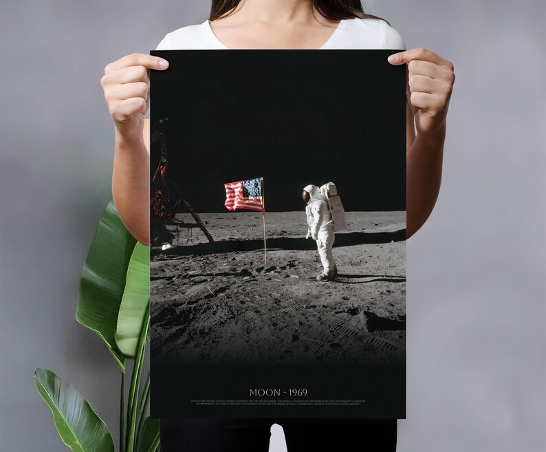 Iconic 1969 NASA Apollo 11 Moon Landing Poster - Etsy