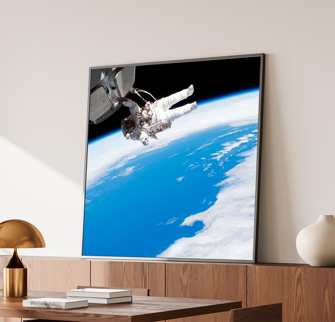 Astronaut Spacewalk NASA Print | Space Exploration Wall Art - Etsy